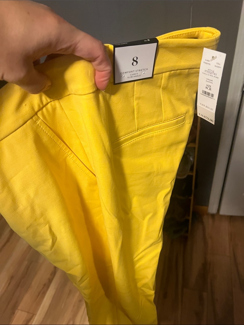 White House Black Market Skinny chinos yellow
